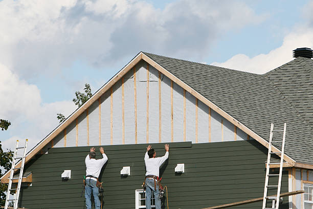 Professional Siding Inspection technician working in The Plains, OH